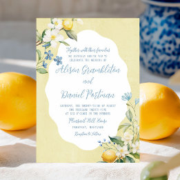 La Dolce Vita Lemon Faire-part de mariage Floral