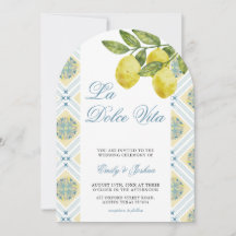 La Dolce Vita Lemon Italian Wedding Arch