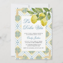 La Dolce Vita Lemon Italienisches Themed Brautpart