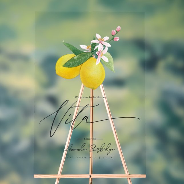 La Dolce Vita Lemon Thème Transparent Bienvenue (Neutre)
