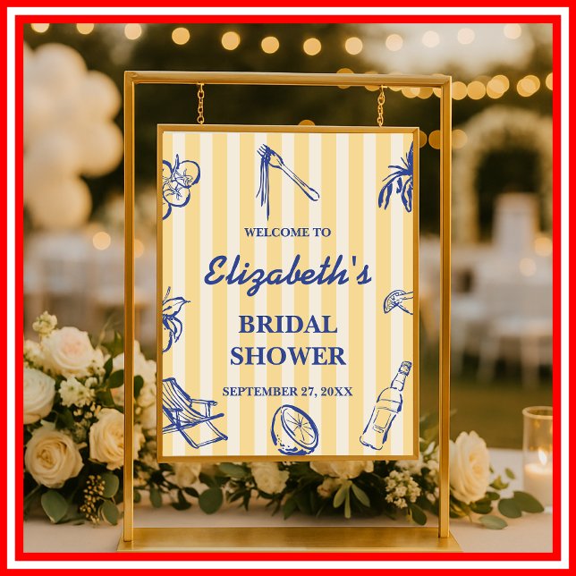 La Dolce Vita Lemons Brautparty Empfang Poster (Von Creator hochgeladen)