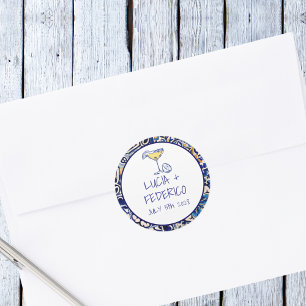 La Dolce Vita Mediterrane Kachel Runder Aufkleber