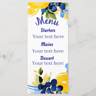 La Dolce Vita Menu mariage