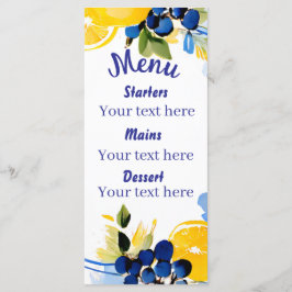 La Dolce Vita Menükarte