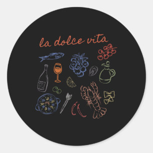 La Dolce Vita Niedlich Italien Giro del Malcantone Runder Aufkleber