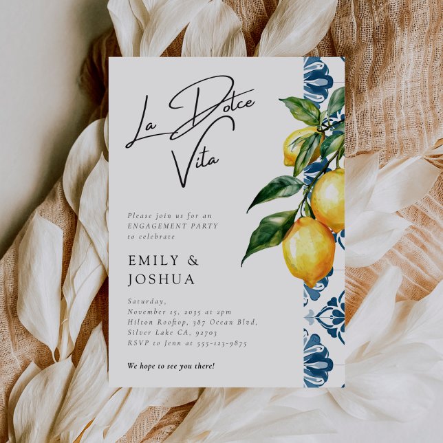 La Dolce Vita Positano Italienische Engagement Par Einladung (Von Creator hochgeladen)