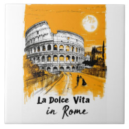 La Dolce Vita - Poster Art Fliese