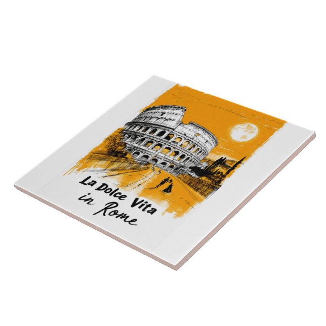 La Dolce Vita - Poster Art Fliese (Seite)