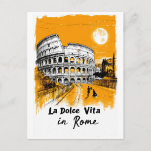 La Dolce Vita - Poster Art Postkarte