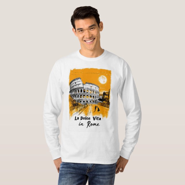 La Dolce Vita - Poster Art T-Shirt (Vorne ganz)