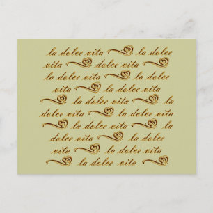La Dolce Vita Postkarte