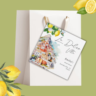 La Dolce Vita Sommer Italienisches Brautparty Geschenkanhänger