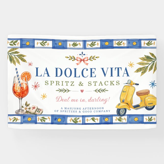 La Dolce Vita Spritz & Stacks Banner (Horizontal)