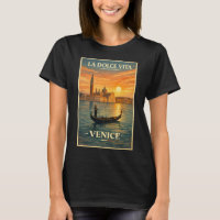 La Dolce Vita - Venedig Vintage Reiseposter