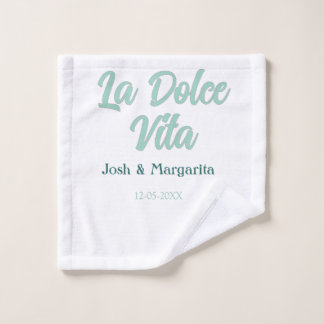 La Dolce Vita vert bleu pastel nom date mariage