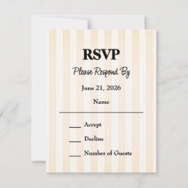 La Dolce Vita Wedding Response Card RSVP Karte