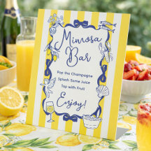 La Dolce Vita Yellow Stripe Italienische Mimosa-Ba