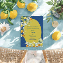 La Dolce Vita Zitronen Blau Mediterrane Hochzeit