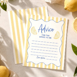 La Dolce Vita Zitronen-Hochzeitsratgeber-Karten fü