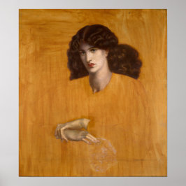 La Donna Della Finestra Dante Rossetti Leinwand Poster