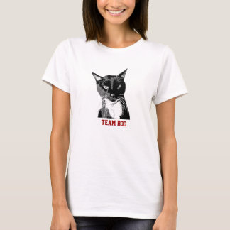 La "équipe huent" le T-shirt de chat de smoking