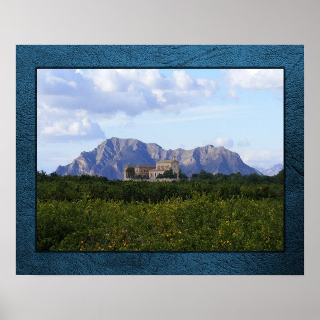 La Ermita und Aussicht auf den Berg, Algorfa Poste Poster (Vorne)