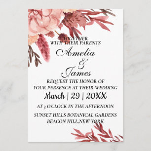 La faire-part de mariage est simple et belle.