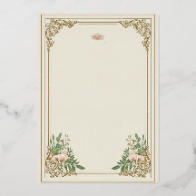 La Faire-part de mariage fleurie ornementale