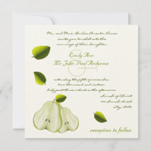 La Faire-part de mariage parfaite pour la poire