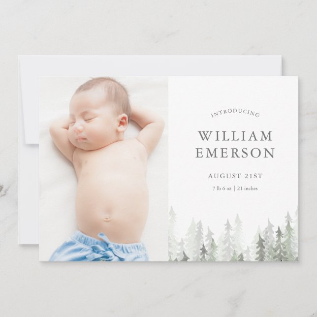 La Faire-part de naissance de la pinède (Devant)