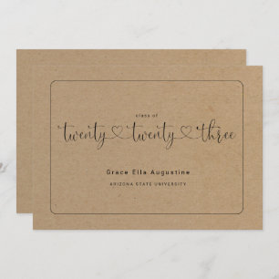 La Faire-part d'obtention du diplôme d'une mignonn