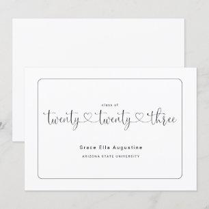 La Faire-part d'obtention du diplôme d'une mignonn