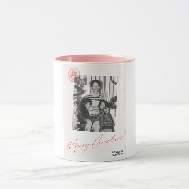 La famille de Wilson En décembre Joyeux Noël Mug (Centre)
