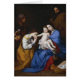 La famille sainte avec des saints Anne et