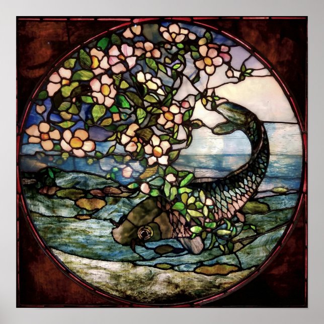 La Farge - Der Fisch 1890 Poster (Vorne)