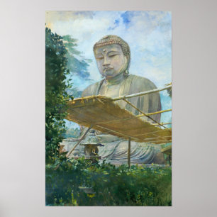 La Farge - Die große Statue des Amida-Buddha in Ka Poster