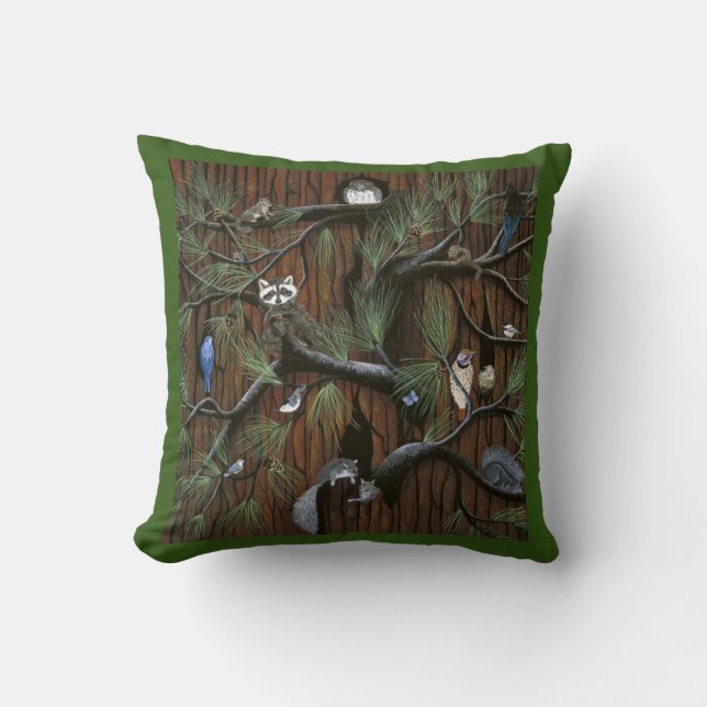 La faune coussin "Bark" (Recto)