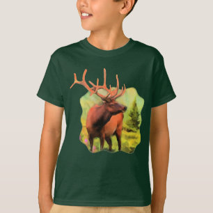 La faune d'élans de Taureau badine le T-shirt
