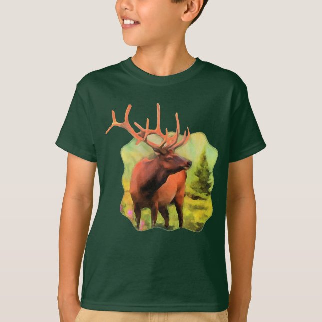 La faune d'élans de Taureau badine le T-shirt (Devant)
