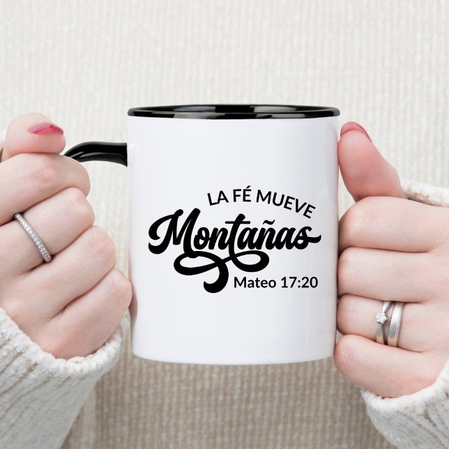 La Fé Mueve Montañas Spanische Tasse für Christlic (Von Creator hochgeladen)