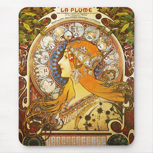 La-Feder Zodiaque, Mucha Mousepad (Vorne)