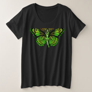 La Fee Verte mit Flügelspreize Große Größe T-Shirt