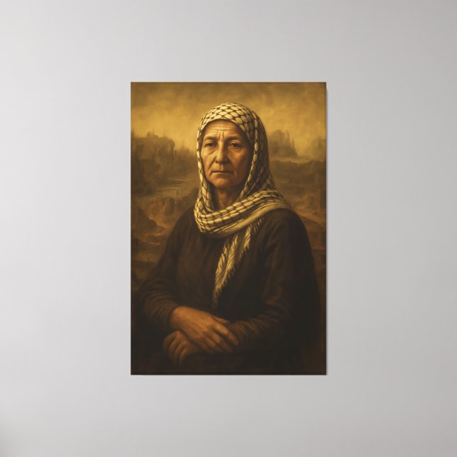 La femme de Gaza en toile (Recto)