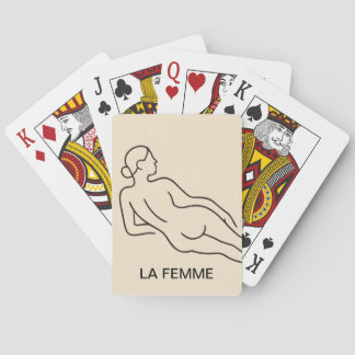 La Femme - Minimalistisches Elegant Spielkarten