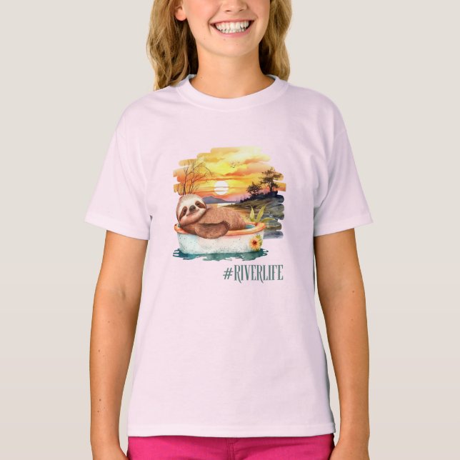 La Fente River Life | T-shirt fille mignonne (Devant)