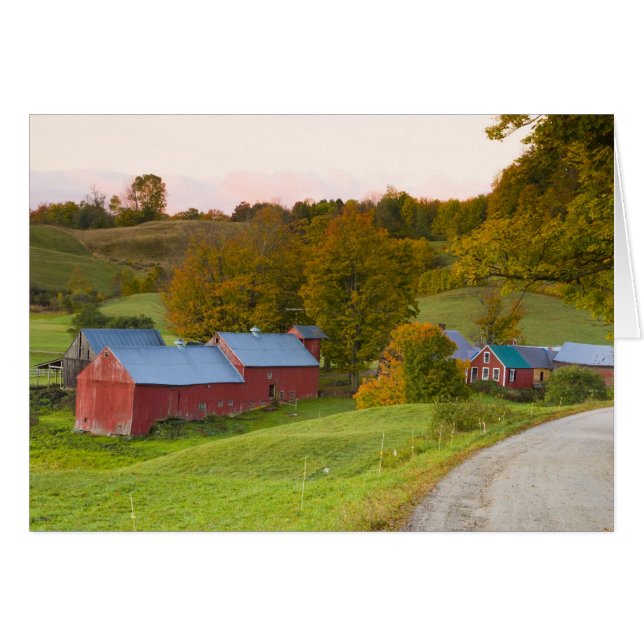 La ferme de Jenne dans Woodstock, Vermont. Chute (Devant horizontal)