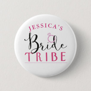 La Fête de la mariée Badges des goupilles de tribu