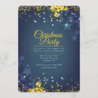 La fête de Noël miroite invitation