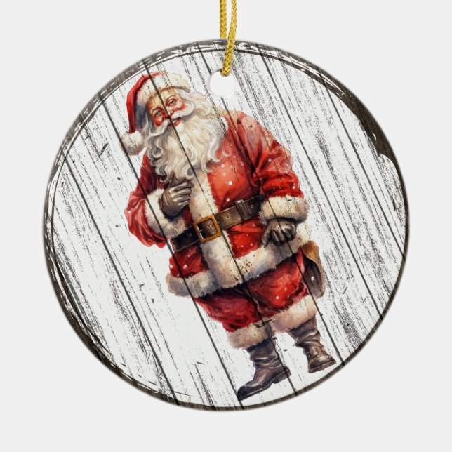 La fête de père Noël - Ornement de Noël (Devant)