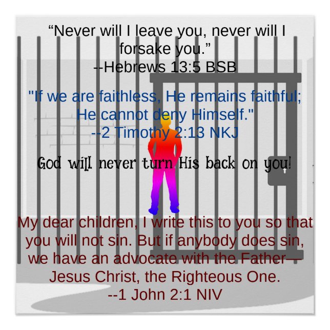 La fidélité de Dieu Poster (Devant)